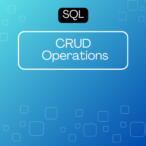 Crud Operations in SQL