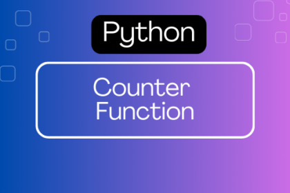 Counter Function in Python