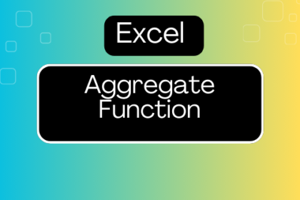 Aggregate Function in Excel