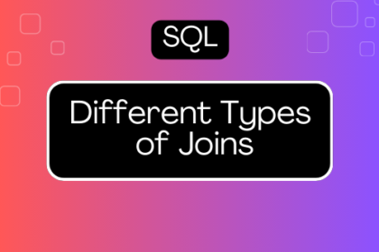 Different Types of Joins in SQL