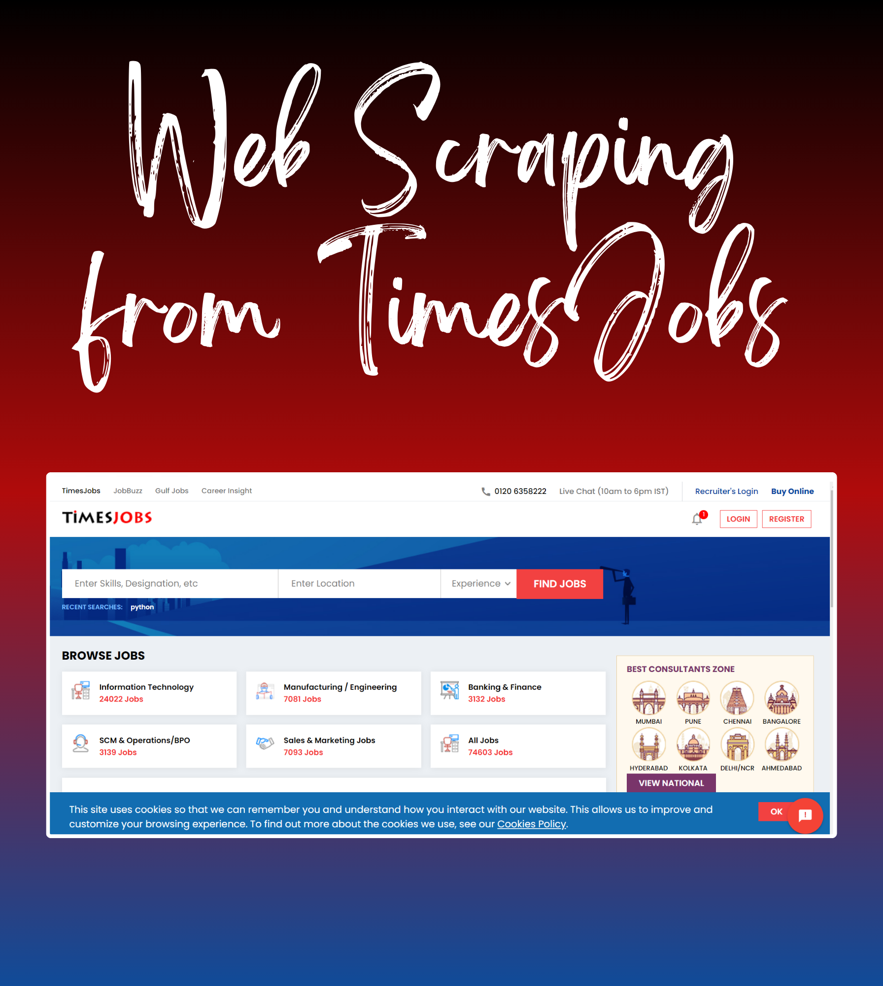 Web Scraping from TimesJobs